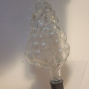 Vintage glass grape bottle